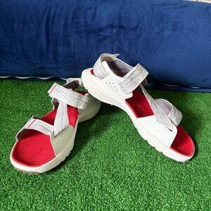 Timberland Men's Motion Dune Backstrap Hiking Sandal White Webbing Size 8 NWT